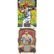 ALBERT PUJOLS & PAUL GOLDSCHMIDT JERSEY AUTO 2023/24 ST. LOUIS CARDINALS CHAMPS