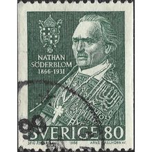 SWEDEN, Nathan Soderblom, green 1966, 80ore