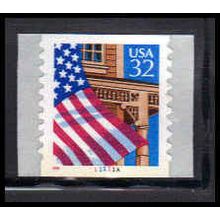 2915A 32c U.S. Flag Over Porch Very Fine MNH CNS 11111A 10x10 P/UL PA2644