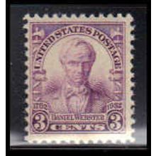 725 3c Daniel Webster Barely Clears MNH O3622
