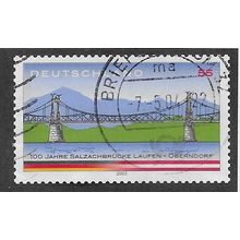 GER 2003 55c (S/A)'100TH ANN OF OBENDORF - LAUFEN BRIDGE' FINE USED(EBID76-607)