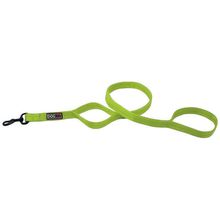 Nylon Double Ply Multi Handle Leash 1" X 4ft Lime Green