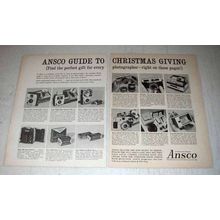 1961 Ansco Camera Ad - Cadet, Anscoset, Lancer-LG