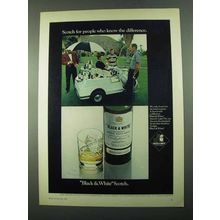 1969 Black & White Scotch Ad - People Know