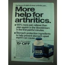 1974 Bufferin Strength Bufferin Ad - For Arthritics