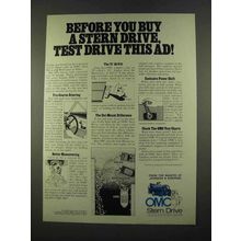 1975 OMC Stern Drive Ad - Before You Buy