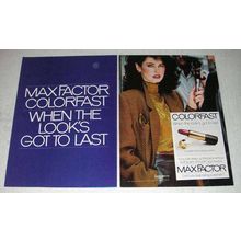 1981 Max Factor Colofast Long-Lasting Lipstick Ad