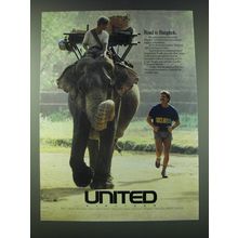 1989 United Airlines Ad - Road to Bangkok