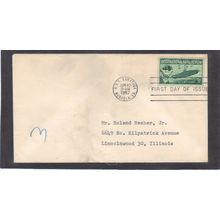 FDC 1091 3c Naval Review (No Cachet-Typed/A) CV42183