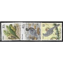 1982/1989 3 different values (o) - fine used (o) - BIRD