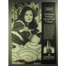 1974 Max Factor Geminesse Enriched Lip and Nail Colours Ad - The new woman