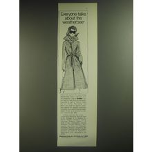 1974 Weatherbee Coat Ad - Everyone talks about the weatherbee