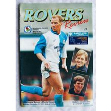 1991 programme Blackburn Rovers v. Derby County