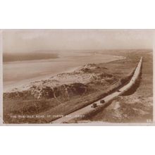 The Five Mile Road St Queens Bay Jersey Real Photo Postcard