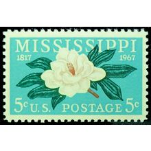 Mississippi Magnolia ONE PACK of TEN 5 Cent Postage Stamps Scott 1337