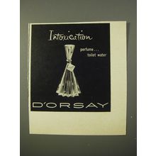 1954 D'Orsay Intoxication Perfume Advertisement