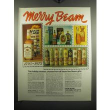 1972 Jim Beam Bourbon Ad - Merry Beam