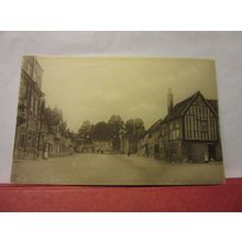 HIGH ST, LACOCK, WILTSHIRE unused antique postcard C. J. Butler /