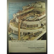 1959 American Export Lines Cruise Ad - This Fall, sail into the sun