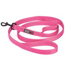 Nylon Double Ply Multi Handle Leash 1" X 6ft Pink