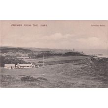 Cromer From The Links Valentines Aerial Mint Norfolk Old Postcard