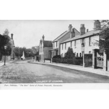 Church Street Exning Suffolk Vintage Rare Postcard