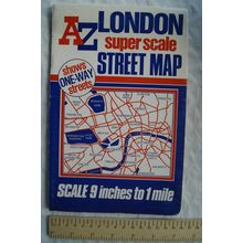1993 Geographers Super Scale Street Map A-Z - London