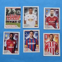 6 Topps PREMIER LEAGUE 2015 STICKERS LOT - BUNDLE