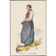 P Wyss - Tracht, Oberhasli, Bern, c.1930s - Orell Füssli AK