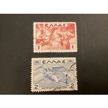 ICOLLECTZONE Greece C22-23 Very Fine used Airmail horses #5