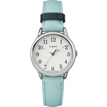 Timex TW2R62900 Women's 30mm Easy Reader Blue Leather Strap Watch