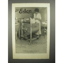 1922 Gillespie-Eden Electric Washing Machine Ad