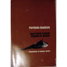 PORTFOLIO ANALYSIS Francis Archer finance techniques vintage book