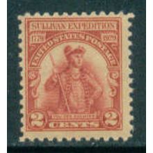 657 2c General John Sullivan Just Clears MNH T0107
