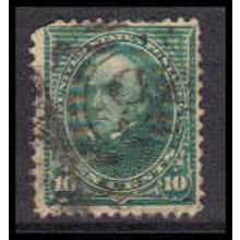 Used 273 10c Daniel Webster Barely Clears RA1396