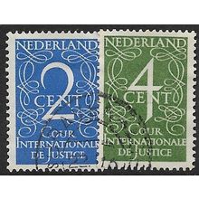 1950 NVPH D25/D26 - cancelled - INT. COURT OF JUSTICE