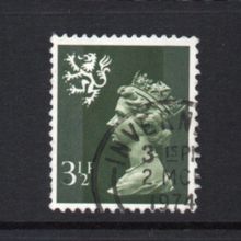 Scotland - 1971-93 - 3½p Olive-Grey (2 Phosphor Bands) (sg S17) Used