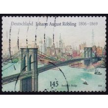 GERMANY 2006 Johann August Robling Brookyn Bridge 145c Sc#2384 SA - USED @M455