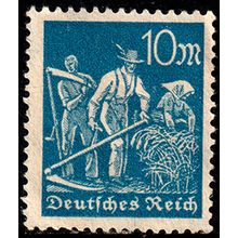 Germany 1922 Farmer 10M Used Stamp Harvesting Reich .