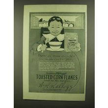 1908 Kellogg's Toasted Corn Flakes Ad - Moments