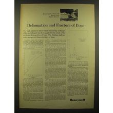 1966 Honeywell Research Center Ad - Deformation and Fracture of Bone