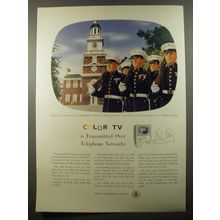 1954 Bell Telephone System Ad - Marines at Independence Hall, Philadelphia