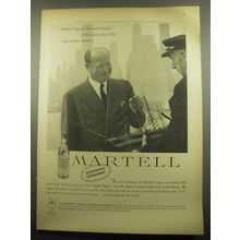 1959 Martell Cognac Ad - Martell Cognac has had friends in this port