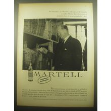 1959 Martell Cognac Ad - In Paradise, as Martell's collection of old brandies