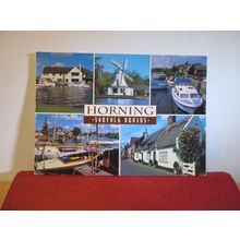 multiview, HORNING, NORFOLK BROADS used postcard by J. Salmon 2008 pm =