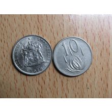 South Africa 1978 10 Cents Coin