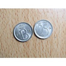 Belgium 1971 25 Centime Belgique (French Text) Coin