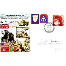 Denis Healey Labour MP WW2 Invasion Of Italy Hand Signed FDC