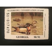 ICOLLECTZONE US Georgia 1990 VF NH Duck Stamp