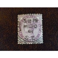 1881 GB Queen Victoria SG172 1d lilac fine used stamp date March 30 1901